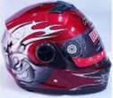 Мотошлем 808 красный (L)