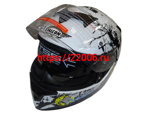 Шлем интеграл FALCON F702, размер M, с очками, (уп. 6 шт.) фото 3 Шлем интеграл FALCON F702, размер M, с очками, (уп. 6 шт.) фото 3