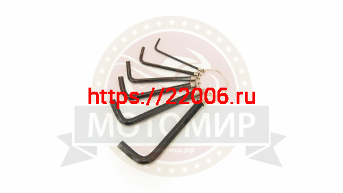 Набор шестигранников на кольце 6 шт., (2/3/4/5/6/7мм) KL-9701A Kenli фото 2 Набор шестигранников на кольце 6 шт., (2/3/4/5/6/7мм) KL-9701A Kenli фото 2