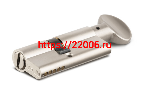 Цилиндровый механизм Kale kilit (Кале килит) с вертушкой 164 BM/100 (40+10+50) mm никель 5 кл. фото 3