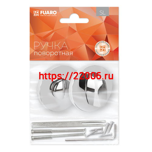 Ручка Fuaro (Фуаро) поворотная BK6.R.SLR52 (BK6 SLR) CP-8 хром фото 2