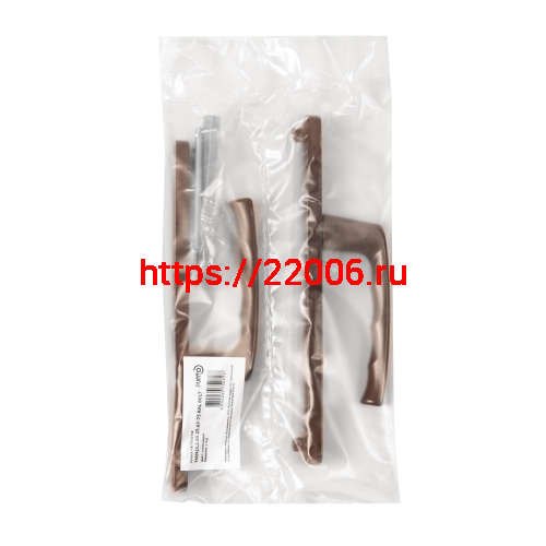 Ручка Punto (Пунто) на планке HANDLE.85.25.67-75 RAL 8017 коричневый фото 2