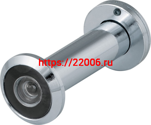 Глазок Fuaro (Фуаро) дверной, оптика пластик DV 2/100-60/Z/HD (VIEWER 2 DVZ) CP хром (подвес)