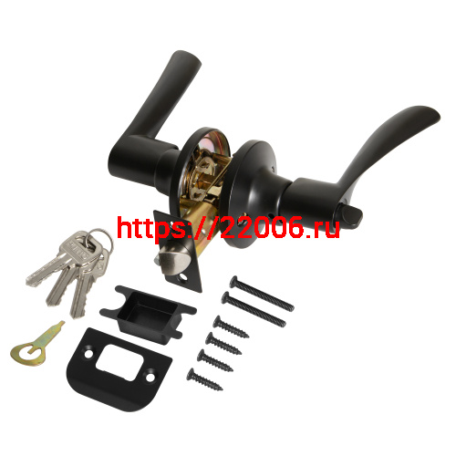 Ручка Punto (Пунто) защелка DK610/BL BL-ET (кл./фик.) черный фото 2