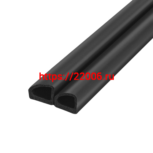 Уплотнитель Fuaro (Фуаро) без клеевой основы WADH/D-14,5x13,5mm (031), BLACK черный 100 m