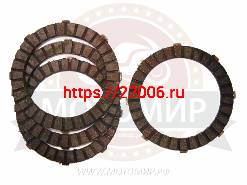 Диск сцепления Иж  ПРОБКОВЫЕ ДУРОТЕХ Импорт (компл. 5шт)