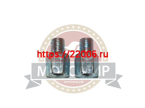 Адаптер для установки зеркал с М8 (руль) на М10 (зеркало) (на 2 зеркала) Адаптер для установки зеркал с М8 (руль) на М10 (зеркало) (на 2 зеркала)