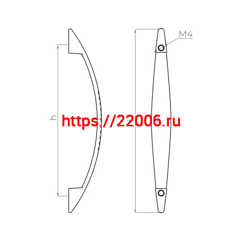 Ручка-скоба Ajax (Аякс) мебельная MB-H-002-96 мм PB золото фото 2 Ручка-скоба Ajax (Аякс) мебельная MB-H-002-96 мм PB золото фото 2