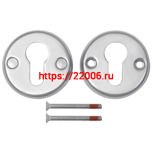 Накладка Fuaro (Фуаро) на цилиндр ET.R.FIN001 (ESC-С-001) CP хром фото 3