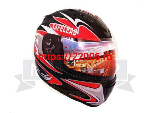 Шлем интеграл "Safelead" HF-160 "Анти Крыло" MATT BLACK CI размер S