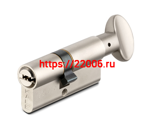 Цилиндровый механизм Kale kilit (Кале килит) с вертушкой 164 SM/68 (26+10+32) mm никель 5 кл.