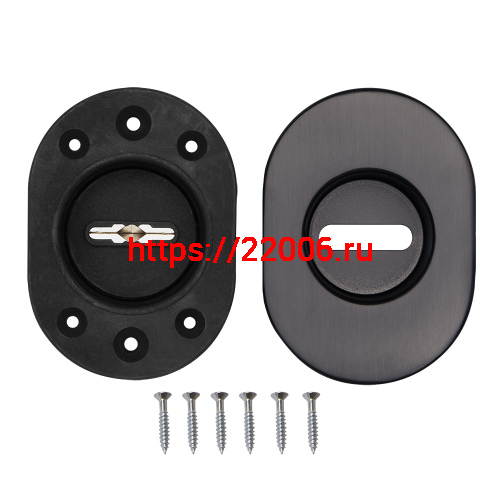 Накладка Fuaro (Фуаро) на сувальдный замок ESC.S-auto.RLR/R.486 GR-23 графит (1шт.) фото 2