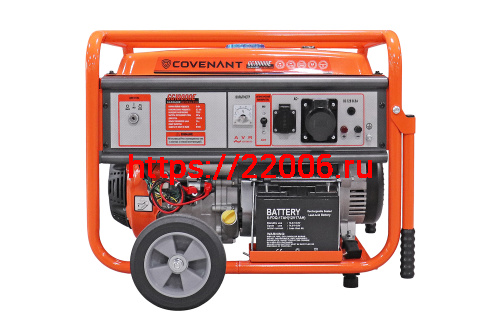 Генератор бенз. "COVENANT" GG10000E (8,0/8,3кВт, LT192FB, 25л.с., бак 25л,93кг,электростартер,МЕДЬ) фото 2 Генератор бенз. "COVENANT" GG10000E (8,0/8,3кВт, LT192FB, 25л.с., бак 25л,93кг,электростартер,МЕДЬ) фото 2