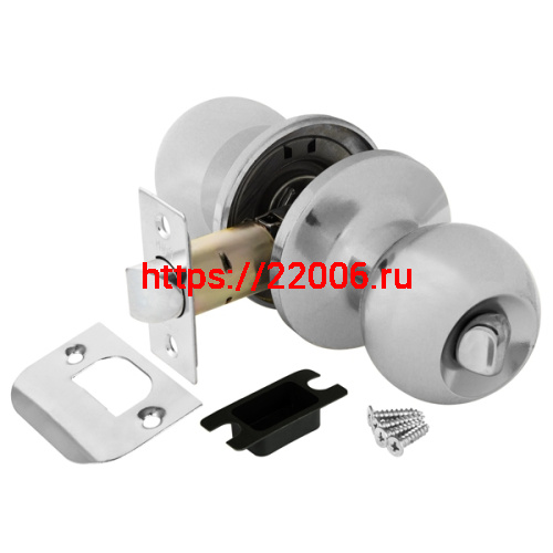 Ручка Punto (Пунто) защелка DK672 CP-BK (6072 CP-B) (фик.) хром