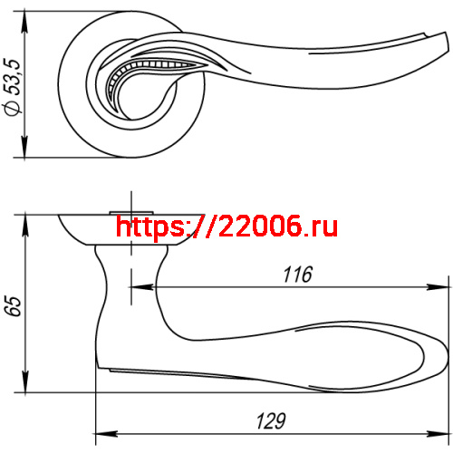 Ручка Punto (Пунто) раздельная R.TL54.ARFA (ARFA TL) ABG-6 зеленая бронза фото 4 Ручка Punto (Пунто) раздельная R.TL54.ARFA (ARFA TL) ABG-6 зеленая бронза фото 4