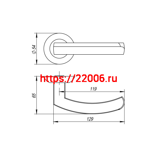 Ручка Fuaro (Фуаро) раздельная R.AR54.ALFA (ALFA AR) 140mm BL-24 черный фото 2 Ручка Fuaro (Фуаро) раздельная R.AR54.ALFA (ALFA AR) 140mm BL-24 черный фото 2
