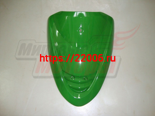 Облицовка передняя верхняя ACTIV/ YB50QT-3 Racer Meteor (ВНИЗУ РЕШЁТКА) зеленая