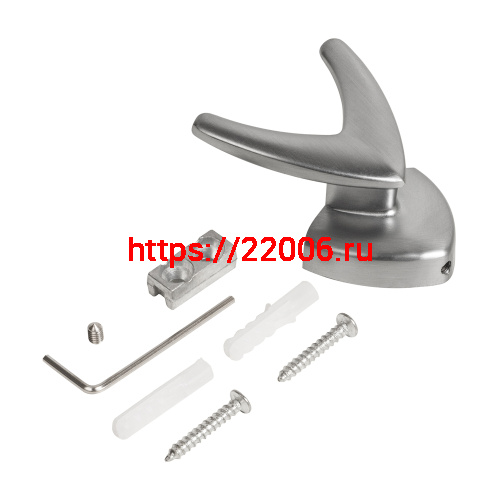 Крючок Ajax (Аякс) настенный MB-LM/K-003 SC матовый хром фото 4