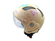 Мотошлем THH T-9 №2 matte cream/white orang  (M)