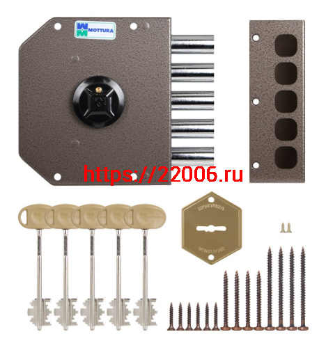 Замок Mottura (Моттура) накладной 20.500 S (левый) фото 2