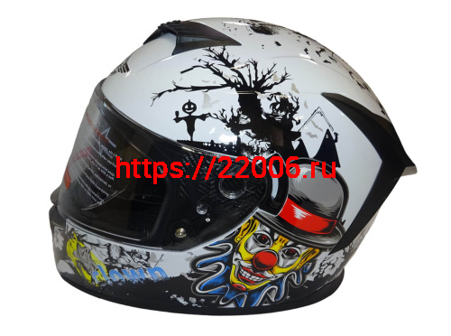 Шлем интеграл FALCON F702, размер XL, с очками, (уп. 6 шт.) фото 2