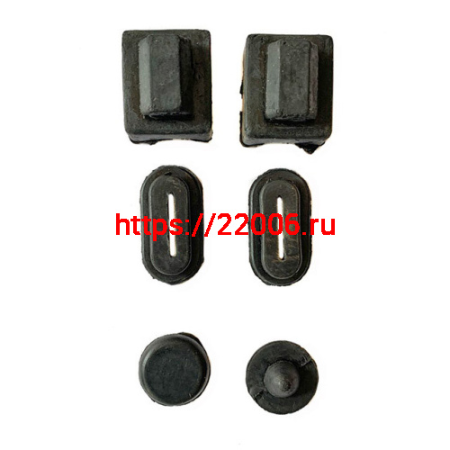 Набор резиновых деталей бардачка Иж (1 к-т = 6 шт)
