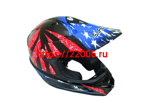 Мотошлем SAFEBET HF-115 (cross kids) black Q183 (M)