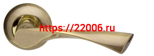 Ручка Armadillo (Армадилло) раздельная Corona LD23-1AB/GP-7 бронза/золото