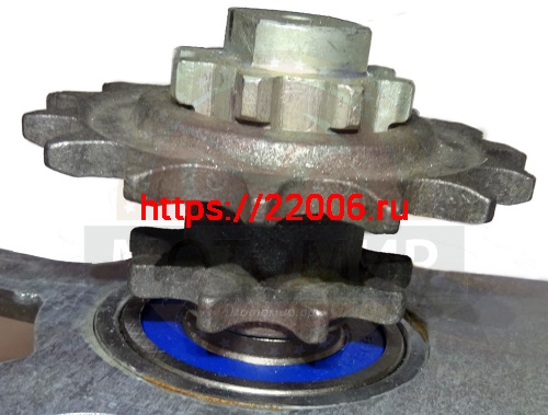 Вал промежуточный для мотоцикла СКАУТ 2 в сборе с кронштейном и звездами фото 2 Вал промежуточный для мотоцикла СКАУТ 2 в сборе с кронштейном и звездами фото 2