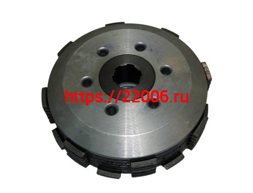 Барабан сцепления внутренний LF163 FML-2MP  в сборе с дисками (E06-15) фото 3
