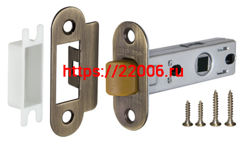Защелка Fuaro (Фуаро) врезная PLASTP22-45-25 AB бронза