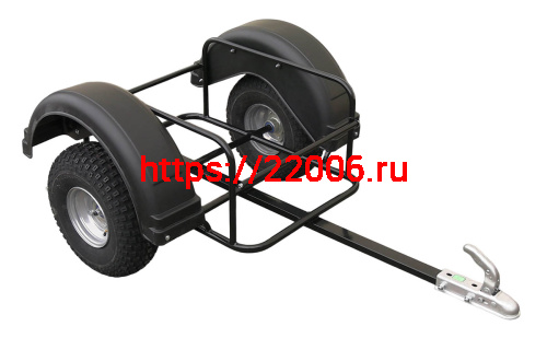 Прицеп для мотовездехода  (ИТМ) колеса 8",  ПОД ФАРКОП, без корыта, корыто отдельно код.38490(НАБОР)