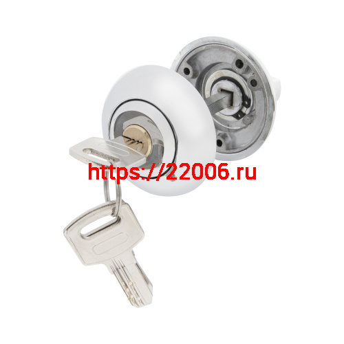 Ручка поворотная Ajax (Аякс) с фиксацией ключом BK6.FIX.JR CP-8 хром