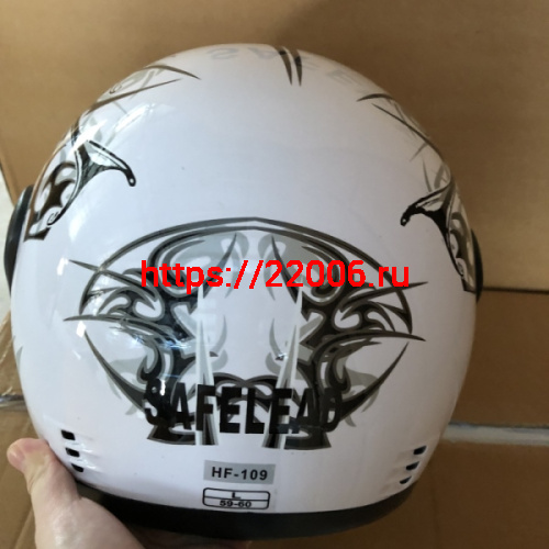 Шлем интеграл "Safelead" HF-109 NEW белый(Q09), красный(Q09), синий (Q24), черный (Q27) размер S фото 3