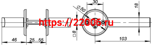 Ручка Fuaro (Фуаро) раздельная R.FIN50.H-0661 (H-0661) СP хром фото 4