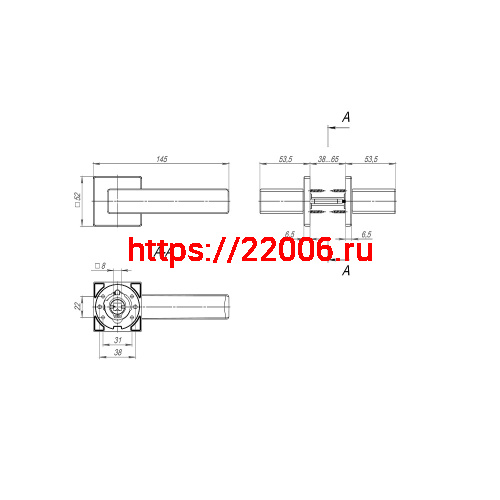 Ручка Fuaro (Фуаро) раздельная K.SL52.REDLINE (RED LINE SL) SSC-16 сатинированный хром фото 3 Ручка Fuaro (Фуаро) раздельная K.SL52.REDLINE (RED LINE SL) SSC-16 сатинированный хром фото 3
