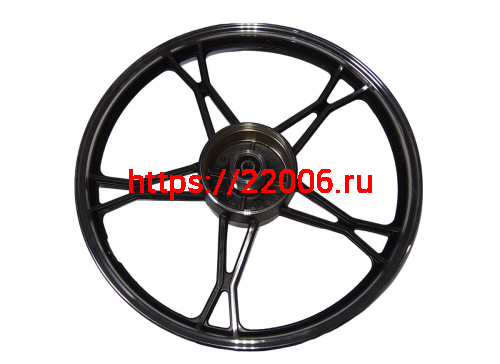 Обод 17" задний литой, барабан. тормоз 1,6-17  Альфа, VORTEX CITY серебристый (5 С-луч) (НАБОР)