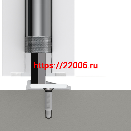 Упор Armadillo (Армадилло) дверной скрытый MAX INOX фото 7