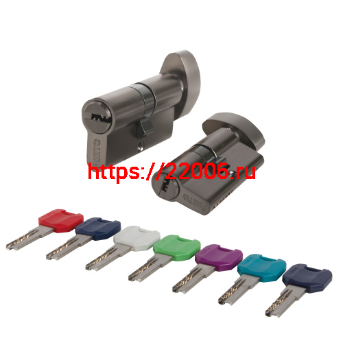 Цилиндровый Punto (Пунто) механизм MaxPro7002Knob52mm(21+10+21) GR графит 7key с вертушкой