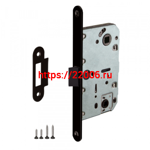 Защелка Punto (Пунто) врезная PL96WC-50/BL BL (черный) Защелка Punto (Пунто) врезная PL96WC-50/BL BL (черный)