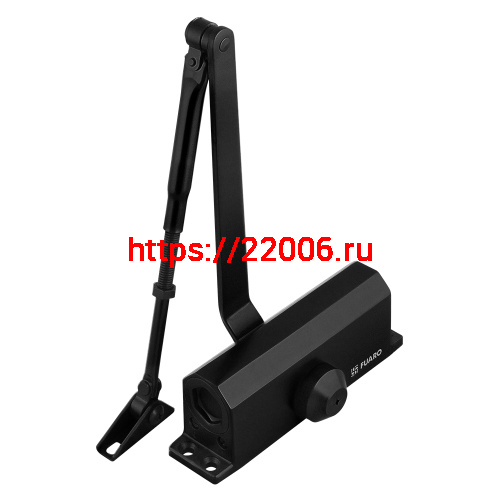 Доводчик Fuaro (Фуаро) дверной DC20-4 (DC-204) BL до 85 кг (черный)