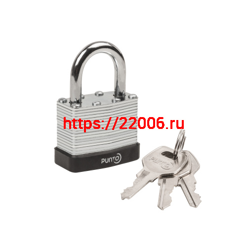 Замок Punto (Пунто) навесной PK-6540 3 key англ.