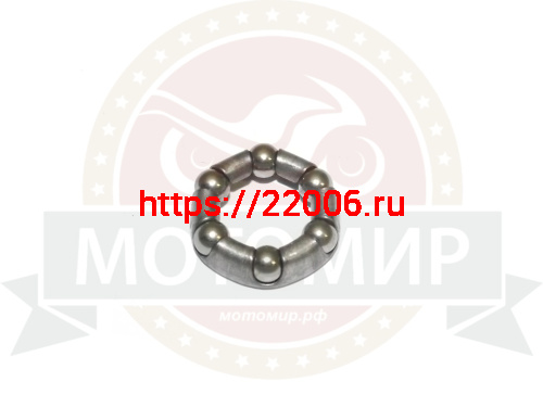 Подшипник вело передней втулки, 6 шариков, 3/16" (4.75мм), D-20мм, JK 6511 Подшипник вело передней втулки, 6 шариков, 3/16" (4.75мм), D-20мм, JK 6511