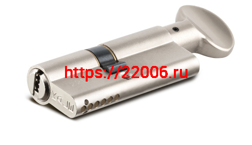 Цилиндровый механизм Kale kilit (Кале килит) с вертушкой 164 SM/68 (26+10+32) mm никель 5 кл. фото 3