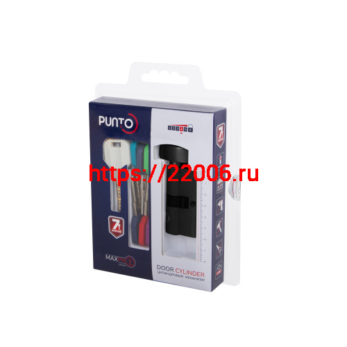 Цилиндровый Punto (Пунто) механизм MaxPro7002Knob52mm(21+10+21) CP хром 7key с вертушкой фото 2