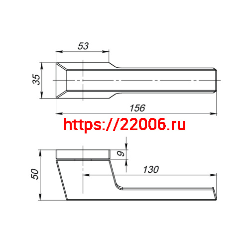 Ручка Armadillo (Армадилло) раздельная K.UCS36.BRICK (BRICK UCS) BL-26 черный фото 3