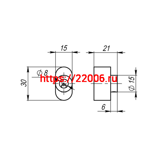 Вертушка Armadillo (Армадилло) на шток цилиндра T.Knob-S (CB-S) MWSC-33 итальянский тисненый фото 3