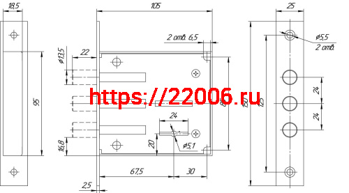 Замок Mettem (Меттэм) врезной сувальдный ЗВ8 802.0.0-14, 3 кл. фото 3