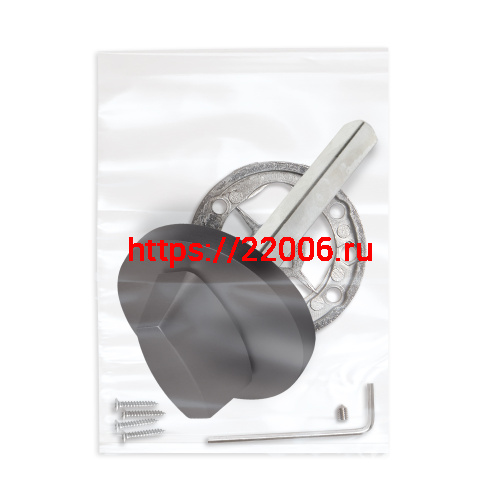 Ручка Fuaro (Фуаро) поворотная BKW8x75.R.RLR52 GR-23 графит фото 2