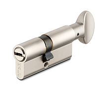 Цилиндровый механизм Kale kilit (Кале килит) с вертушкой 164 BM/90 (40+10+40) mm никель 5 кл.